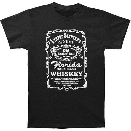 Lynyrd Skynyrd- Florida Sour Mash Whiskey Label- Two Sided Print - Tshirt